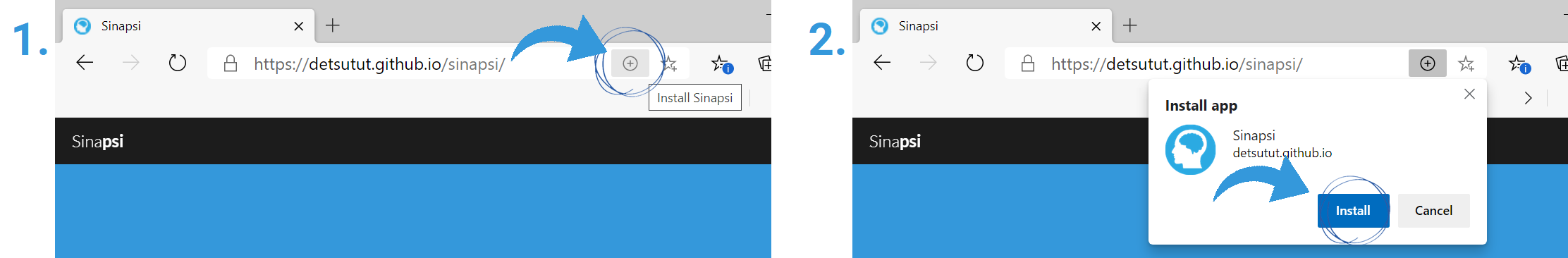 browser pwa install steps